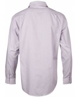 Henley Stripe Mens, Long Sleeve